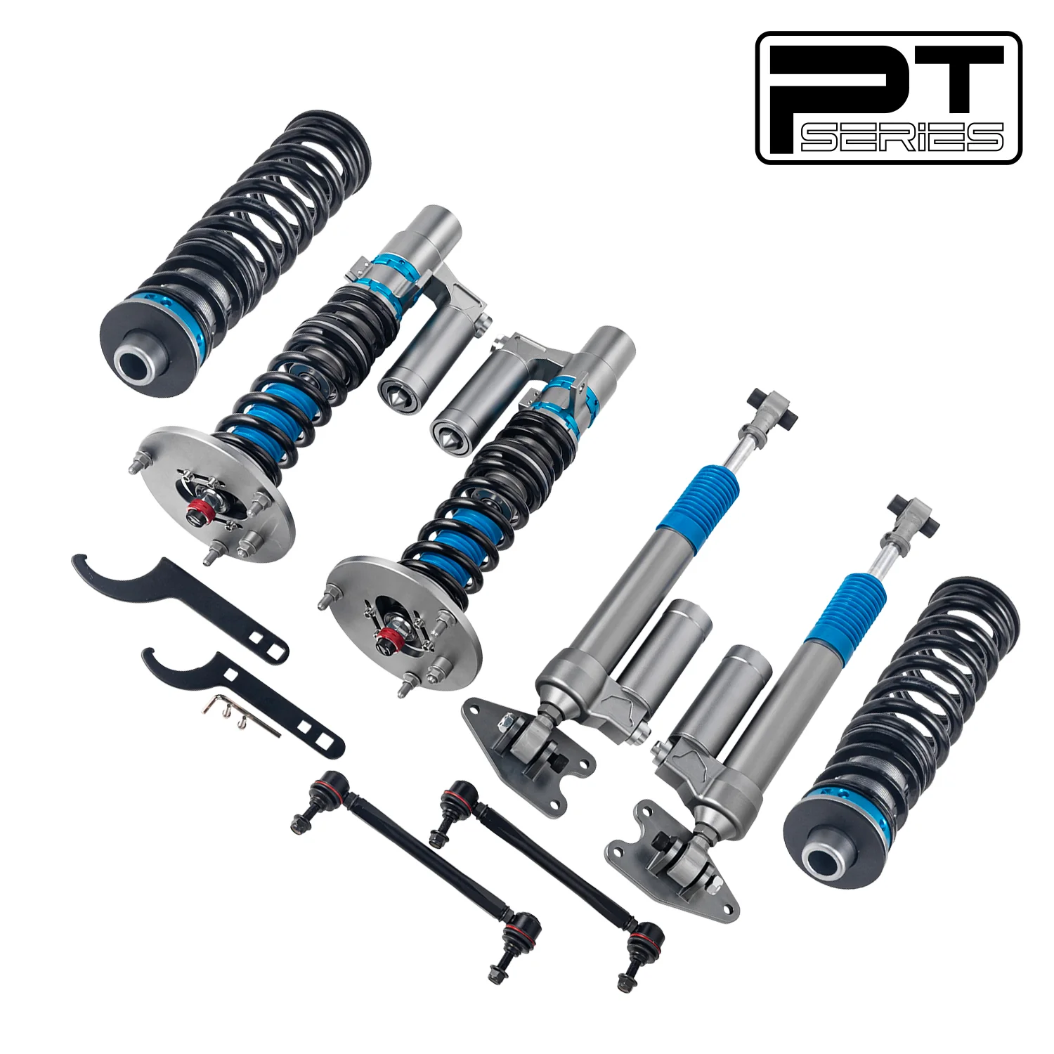 2-way Piggyback Reservoir Coilover for BMW F30 328i 335i 2013-2019 (3-Studs) PT006510 - Image 3
