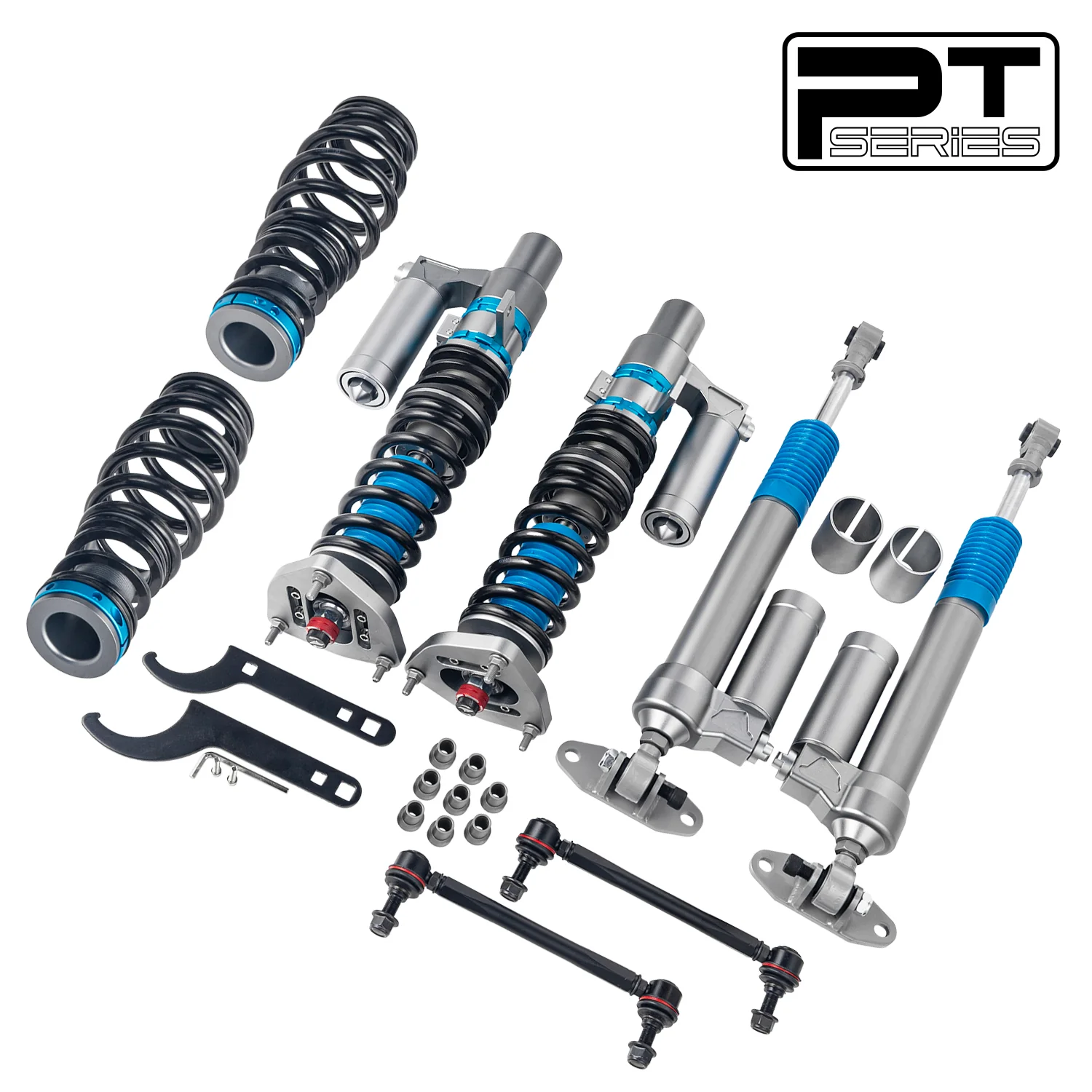 2-way Piggyback Reservoir Coilover for VW Golf GTI MK7/A7/MQB 2012-2020 PT004810 - Image 3