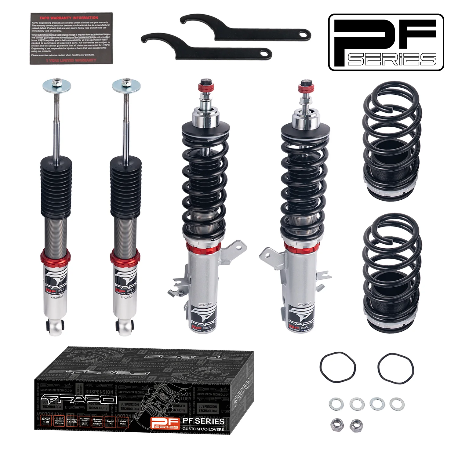 32-Level Damping Coilover For Honda Fit/Jazz 3rd Gen GK3/GK5 2013–2020 PF002930