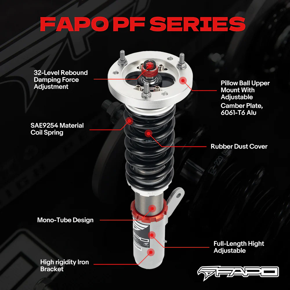 32-Level Damping Coilover For Kia Rio 4th Gen YB/SC/FB/UC 2018-2023 PF049230 - Image 2