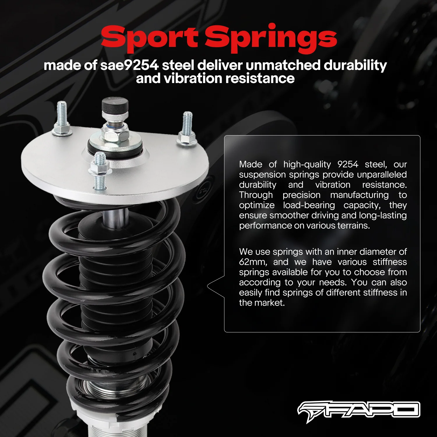 32-Level Damping Coilover for Saab 9-2X 2004-2006 PF000120 - Image 9