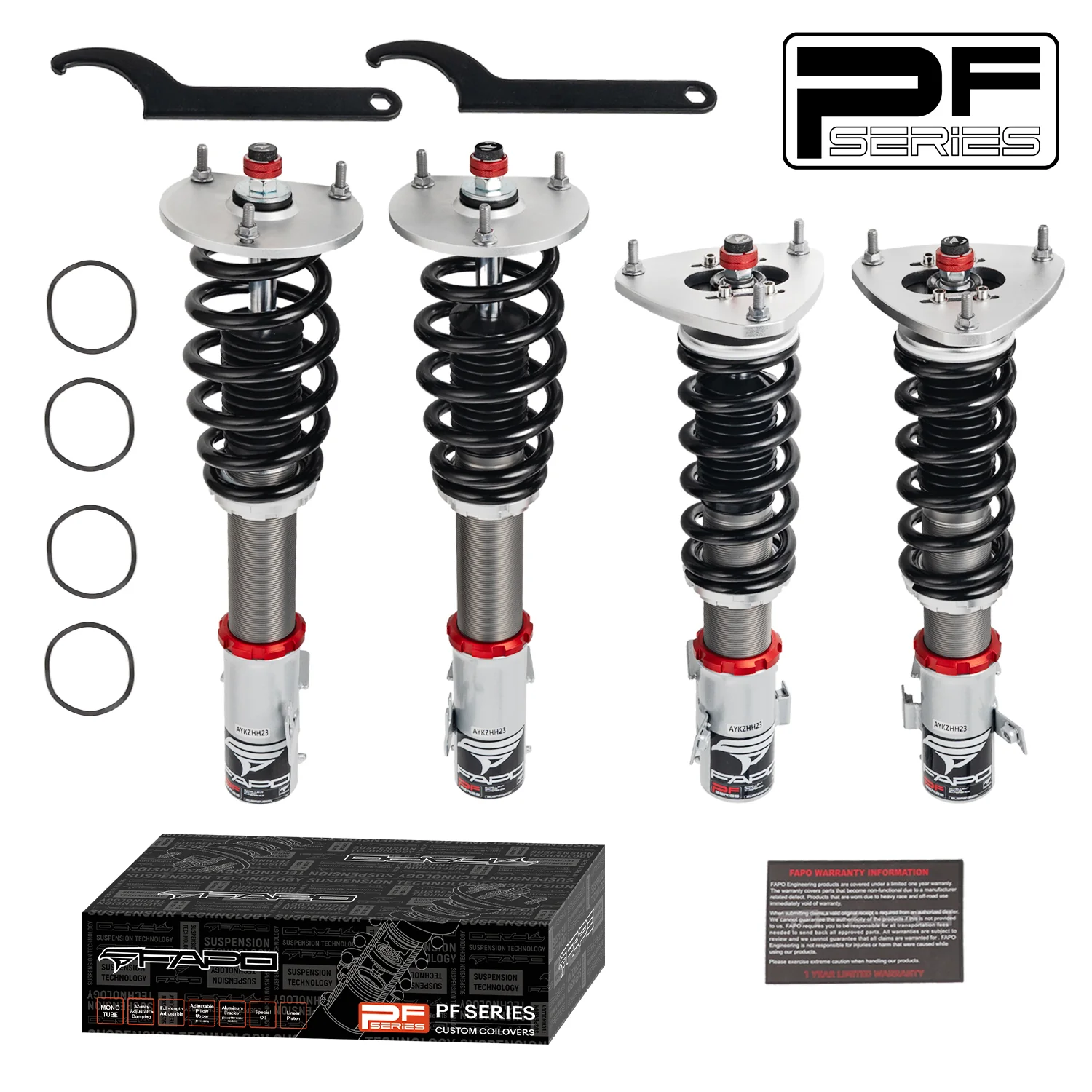 32-Level Damping Coilover For Subaru Forester 2nd Gen SG 2003–2008 3 bolts PF000130