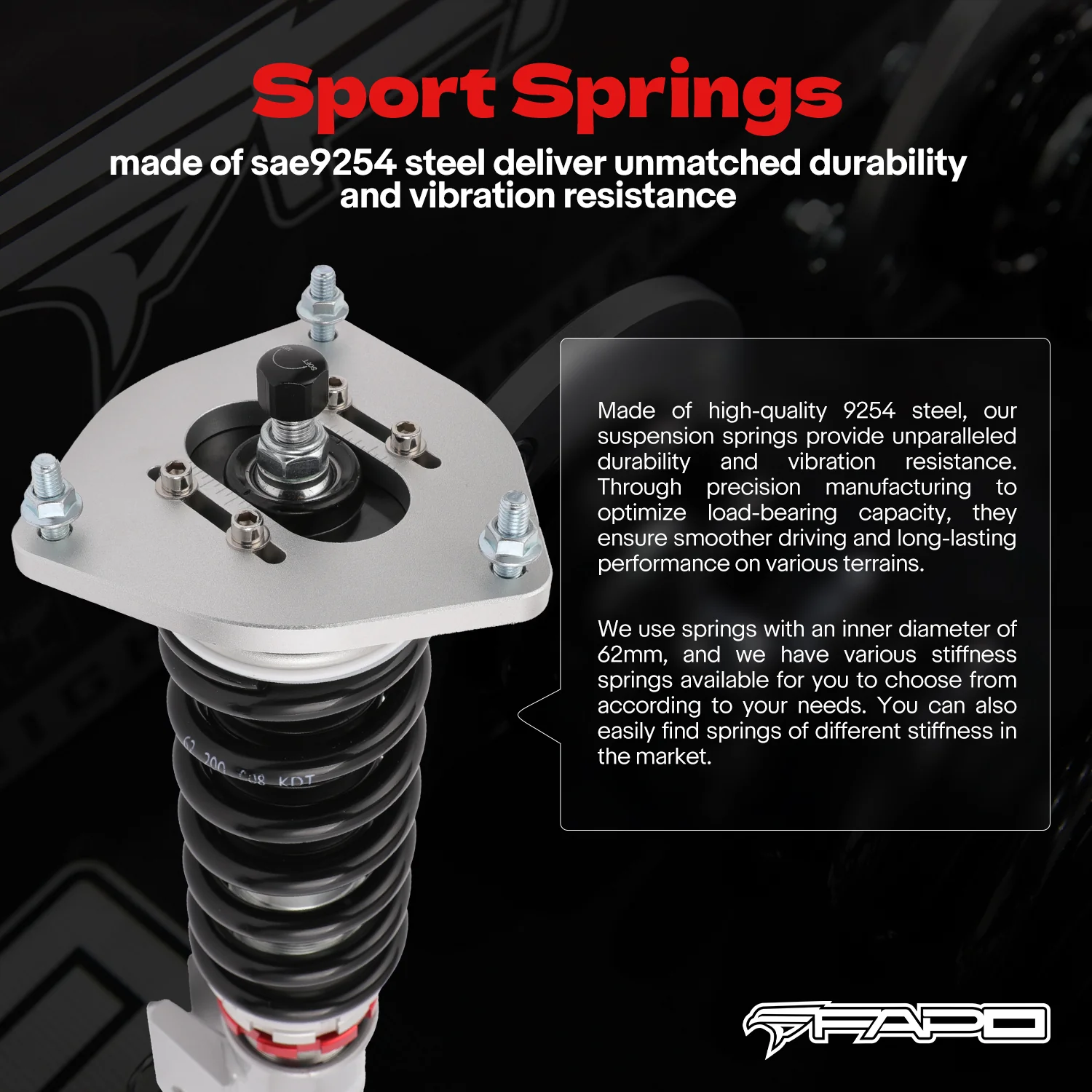 32-Level Damping Coilover for Subaru Outback 2nd Gen 2000-2004 /1998-2004 Subaru Legacy 3rd Gen BE/BH/ Baja BT 2003-2006 PF010420 - Image 6