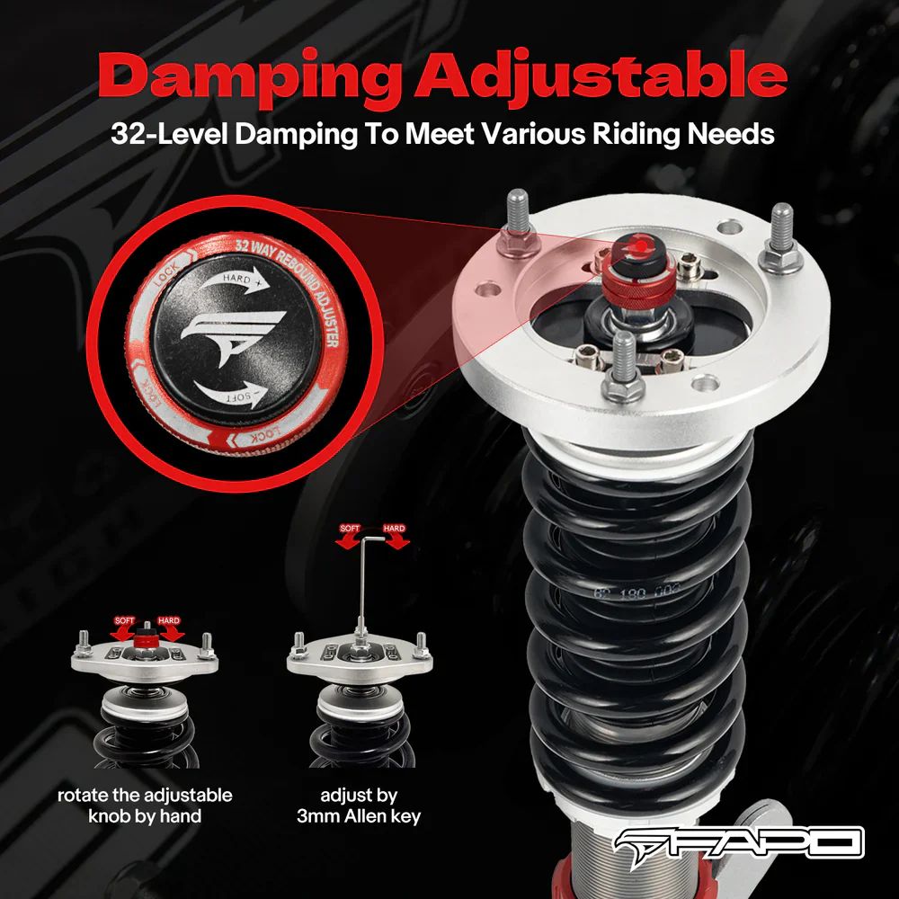 32-Level Damping Coilover For Honda Civic 10th Gen Type R FK8 2017-2020 PF052130 - Image 4