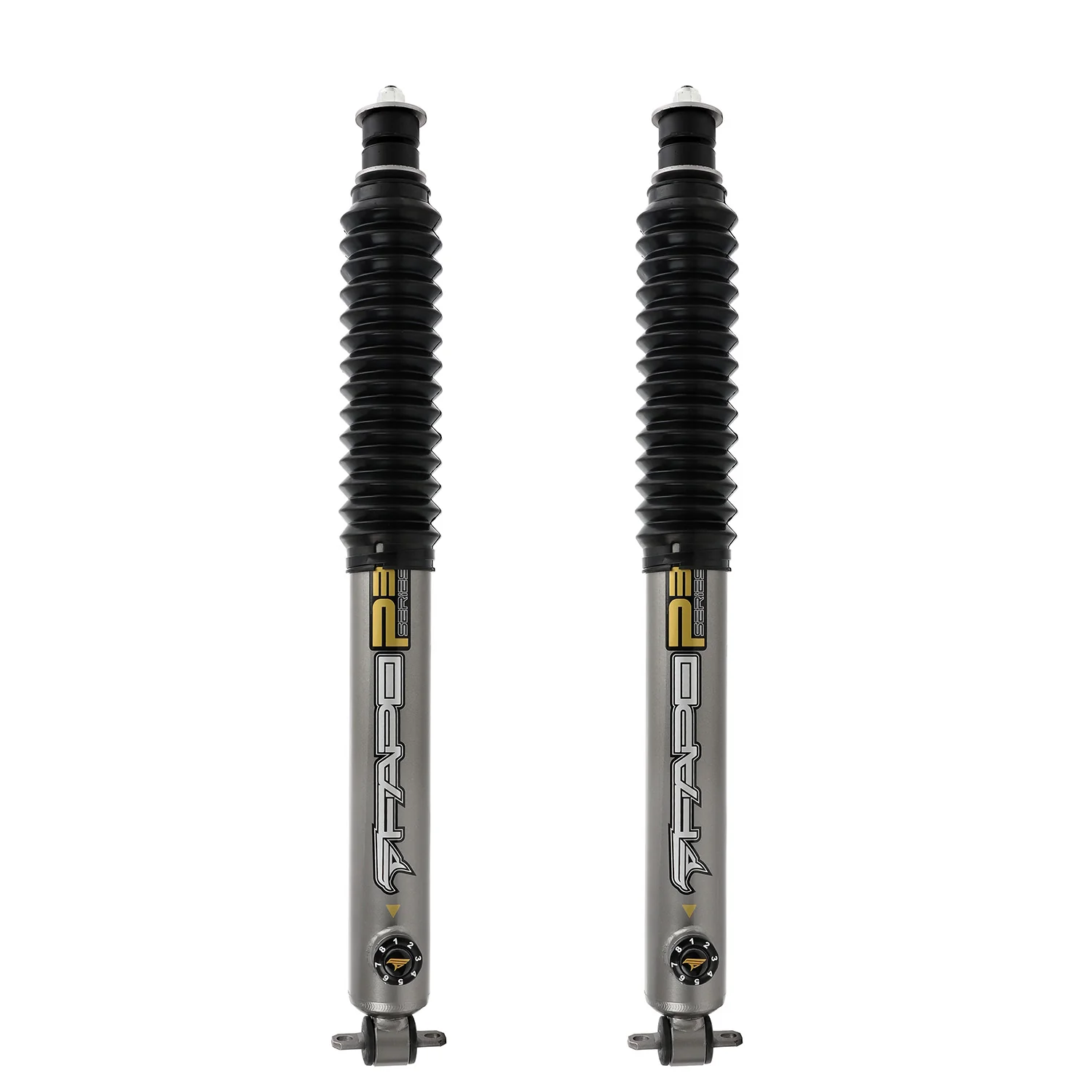 8-Stage Front 1-3 in Lift Shocks for 1997-2006 Jeep Wrangler TJ PA164430