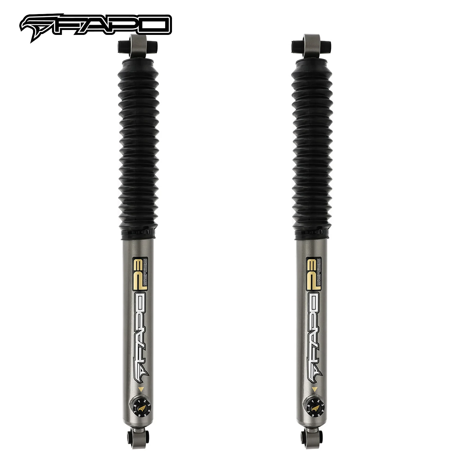 8-Stage Front 3.5-4 in Lift Shocks for 2020-2021 Jeep Gladiator JT PA391830