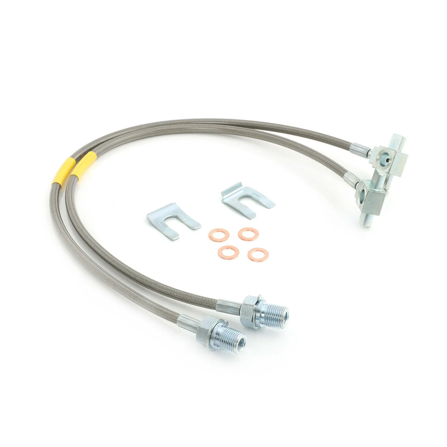 FAPO Front 4-6" Extended Brake Lines For Chevy C K 10 20 30 K5 Blazer 1971-1978