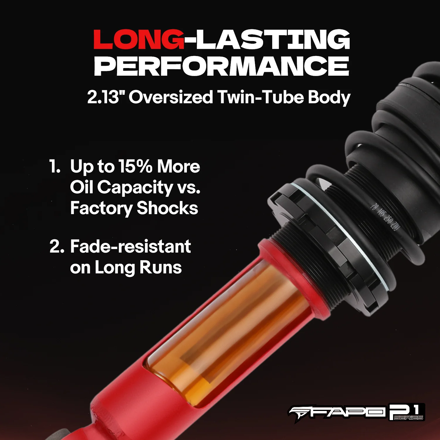 FAPO Front 0-3 in Lift Struts for Chevrolet Silverado 1500 2007-2018 PA190212 - Image 7