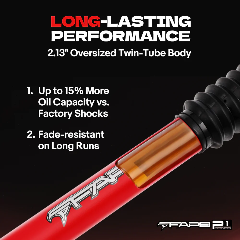 FAPO Rear 3-4.5 in Lift Struts for Jeep Wrangler JK 2007-2018 PA660610 - Image 4