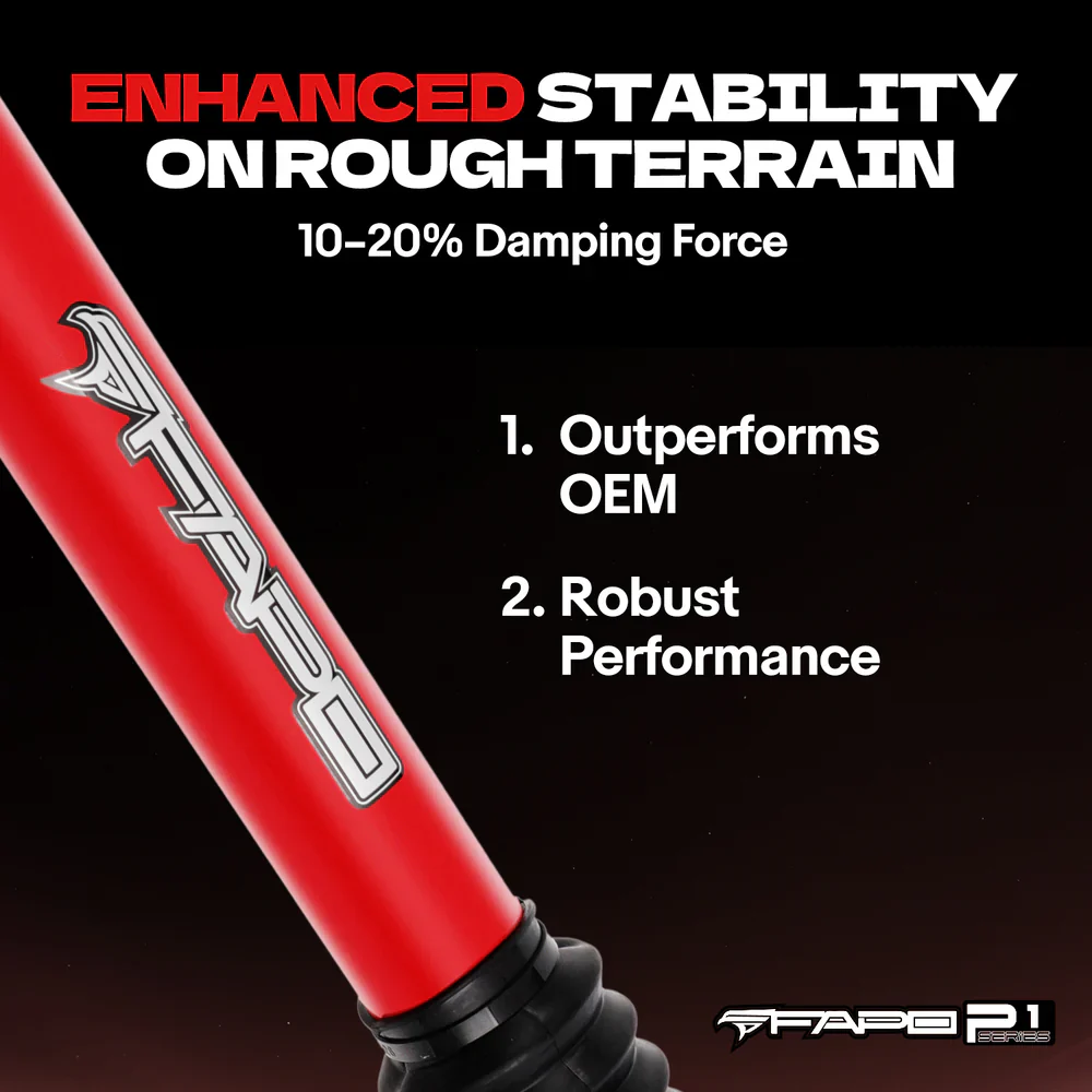 FAPO Rear 3-4.5 in Lift Struts for Jeep Wrangler JK 2007-2018 PA660610 - Image 6
