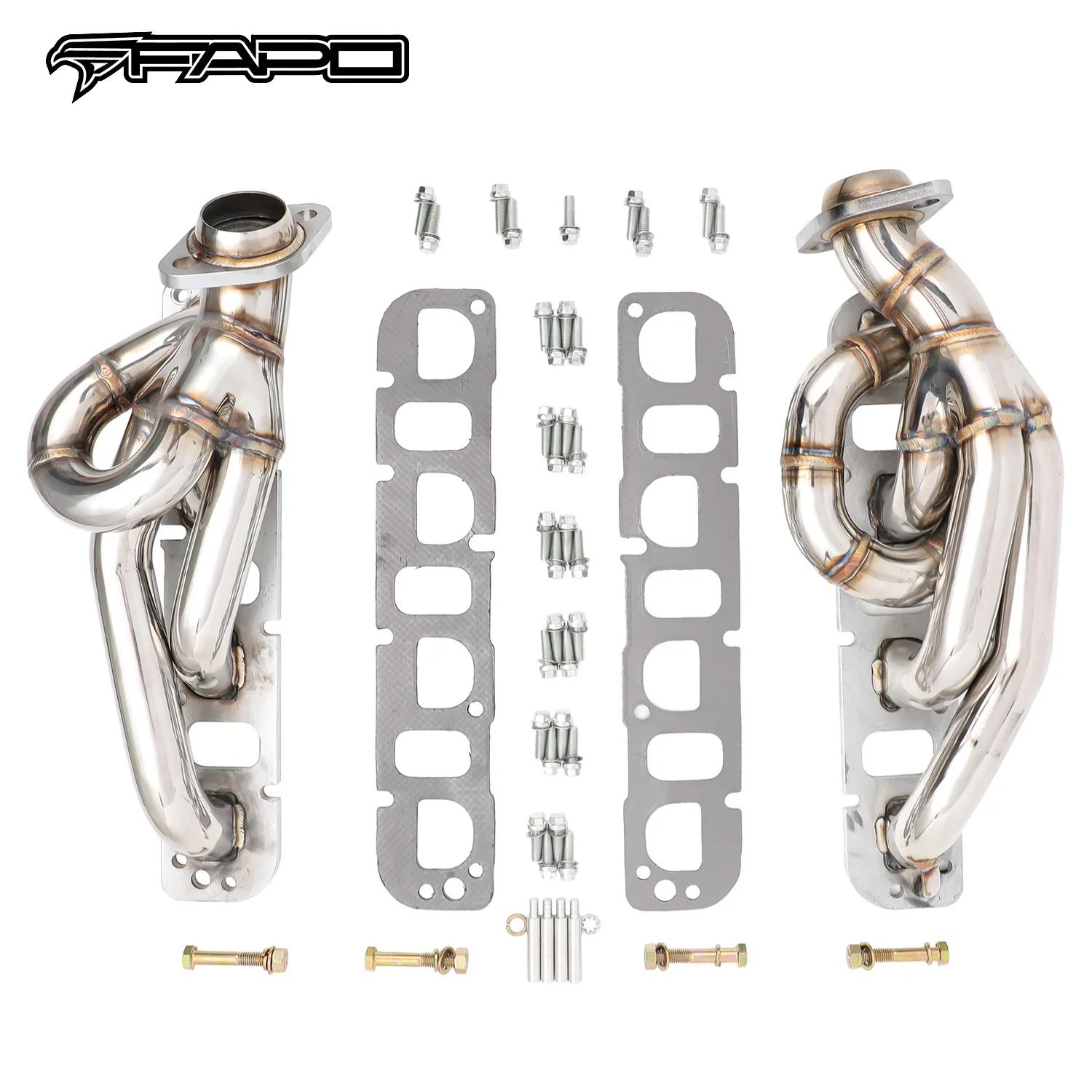 FAPO Shorty Headers for 2003-2008 Dodge Ram 1500 2500 3500 Hemi V8 5.7L 345 FE696420-LX