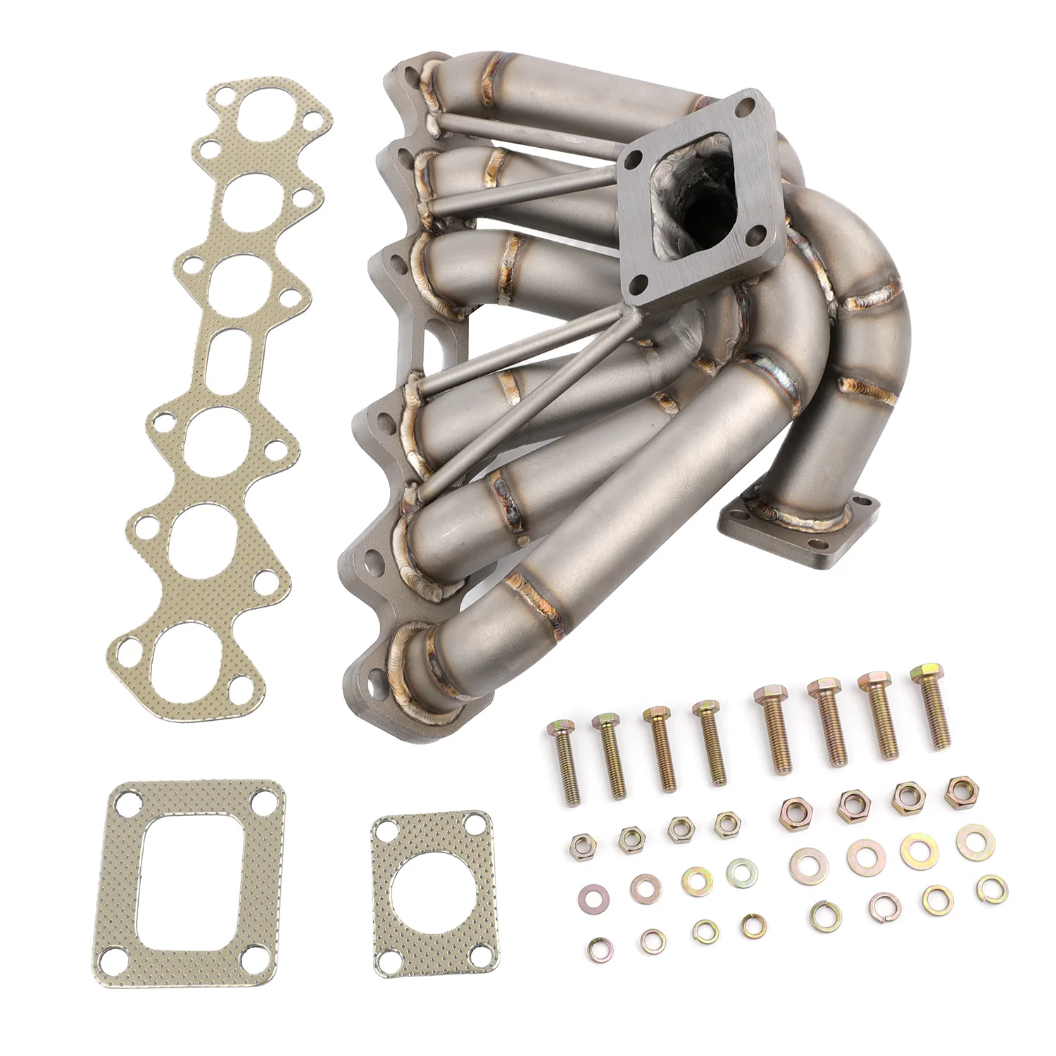 FAPO Single Turbo Manifold for Toyota Supra Mk4 JZA80 2JZ-GTE T4 SCHEDULE 40 - Image 9