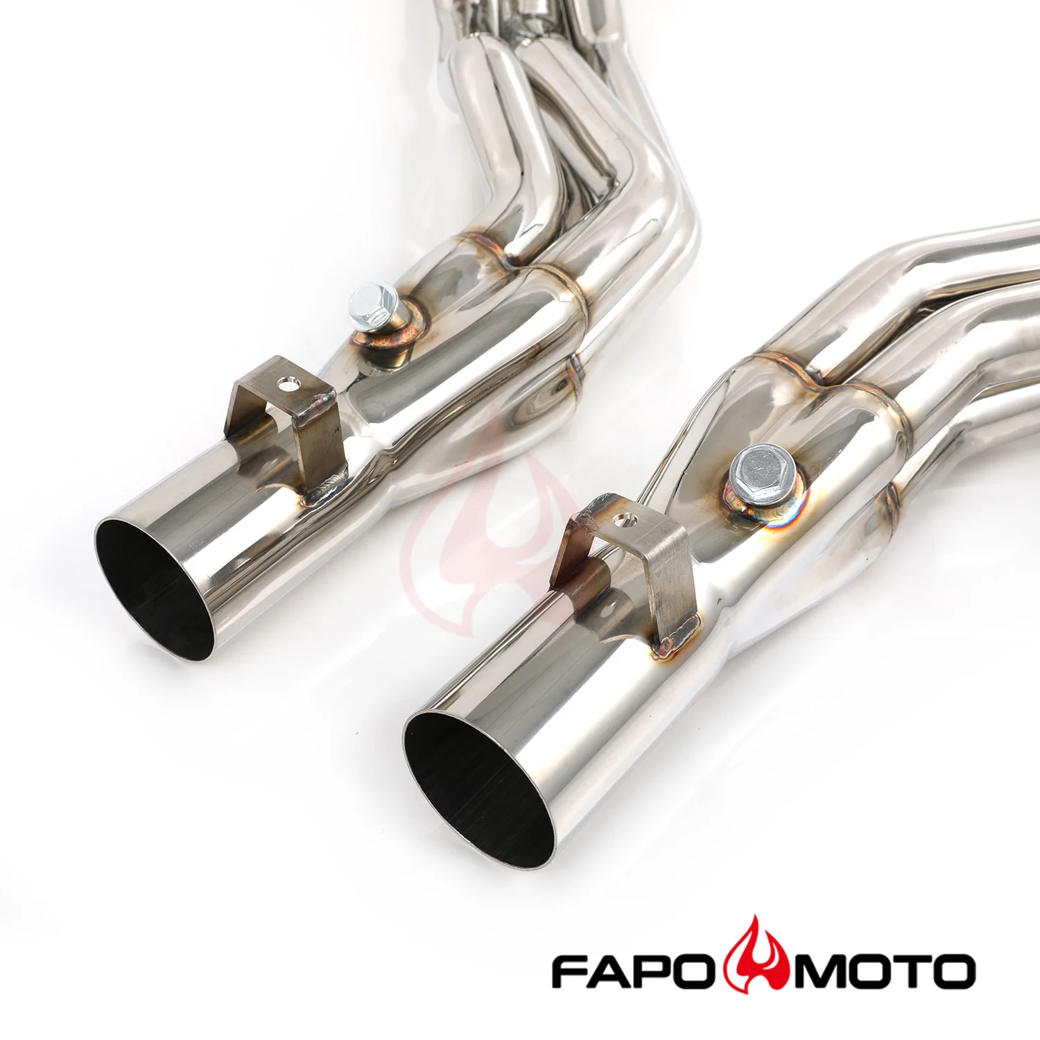 FAPO Long Tube Headers Manifolds for 03-06 Mercedes AMG E55 CLS55 M113 X-Pipe FE635110 - Image 6