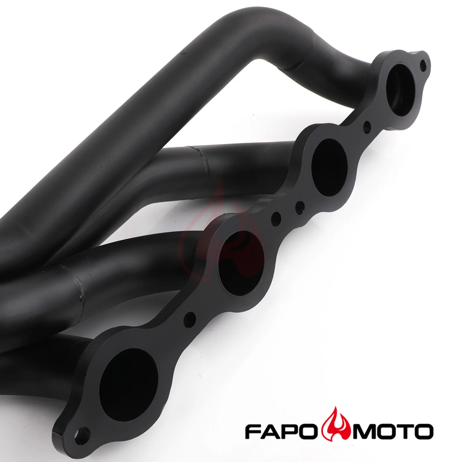 Shorty Headers compatible with 02-13 Silverado Sierra 1500 2500 Tahoe Yukon Suburban Escalade BLACK V8 304 Stainless FE696130 - Image 4