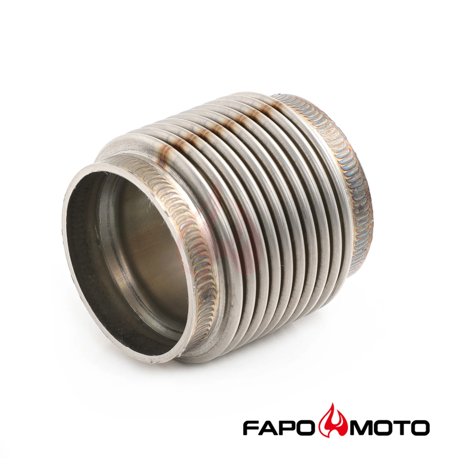 Universal 2  ID T304 SS EXHAUST FLEX BELLOWS 2.55  Long Flex Joint Pipe ULTRA STRONG FE902010 - Image 4