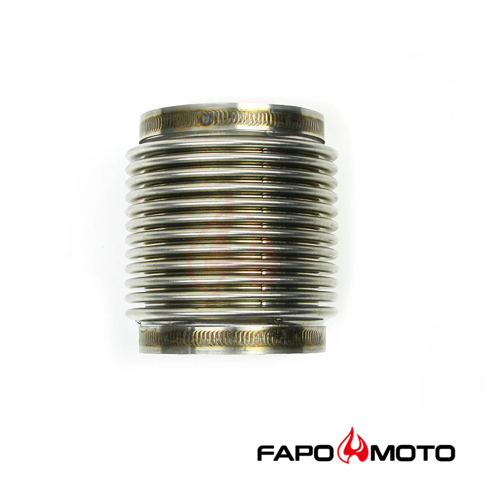 Universal 3  ID 304 STAINLESS EXHAUST FLEX BELLOWS 4  LONG For 3  Pipe ,ULTRA STRONG FE903010 - Image 2