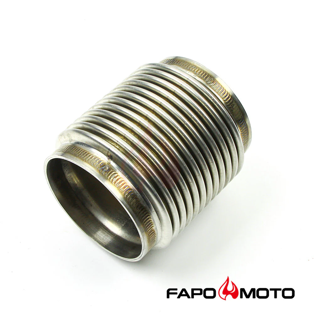 Universal 3  ID 304 STAINLESS EXHAUST FLEX BELLOWS 4  LONG For 3  Pipe ,ULTRA STRONG FE903010 - Image 5