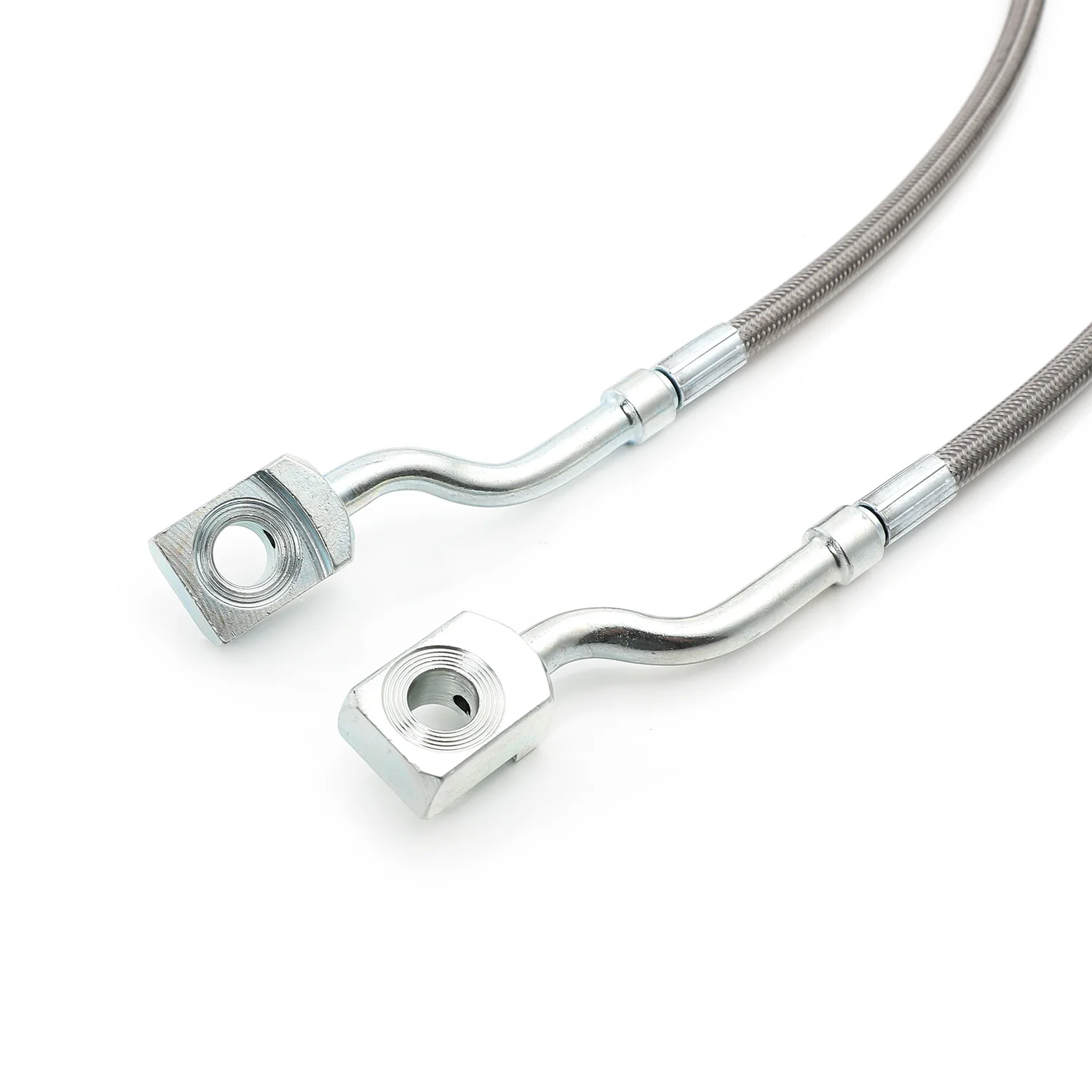Front Stainless Steel Extended Brake Lines For 07-18 Silverado Sierra 5-7.5"lift - Image 3