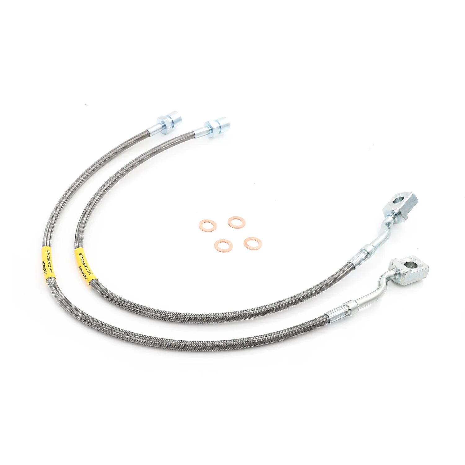 Front Stainless Steel Extended Brake Lines For 07-18 Silverado Sierra 5-7.5"lift - Image 5