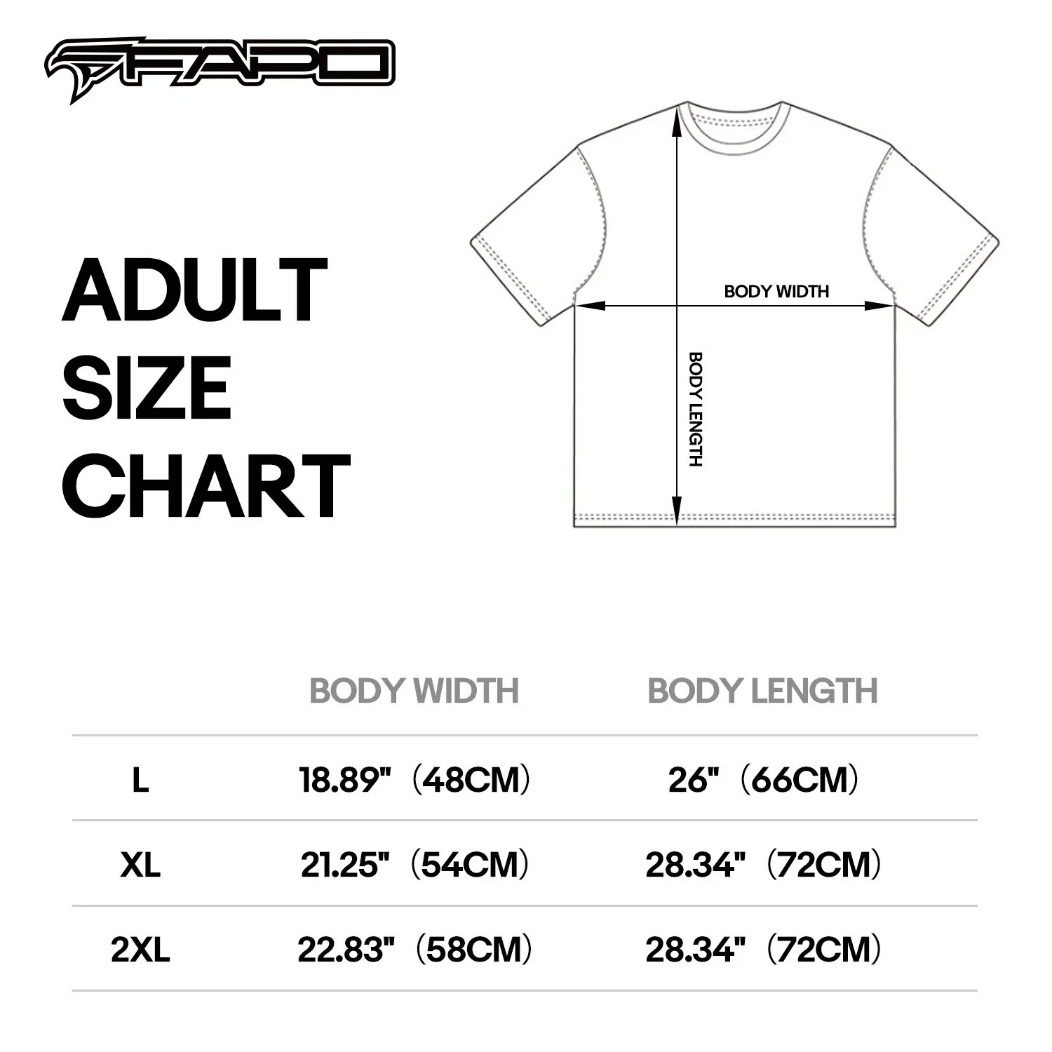 Official FAPO MOTO Adult Black T-Shirt - Image 2