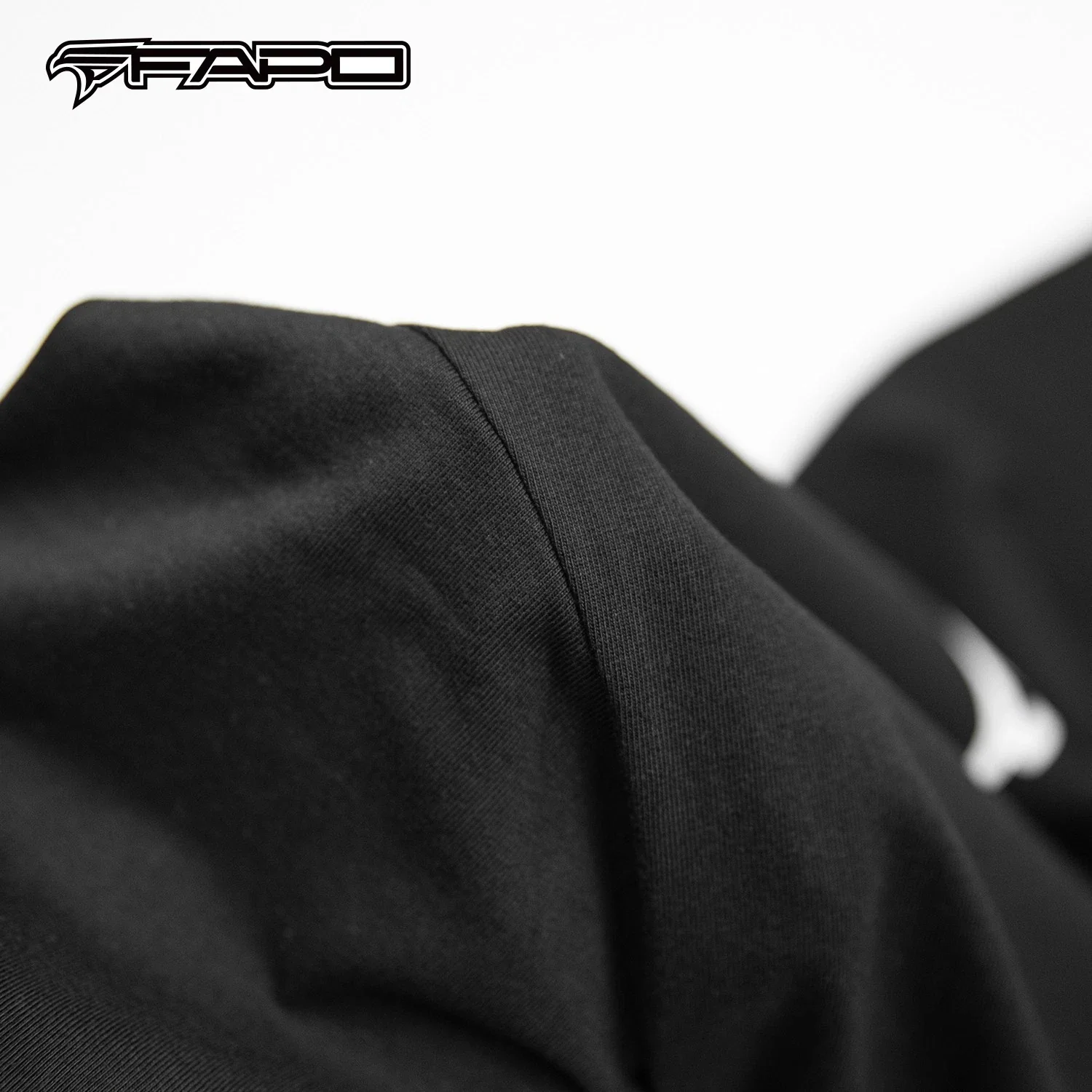 Official FAPO MOTO Adult Black T-Shirt - Image 3