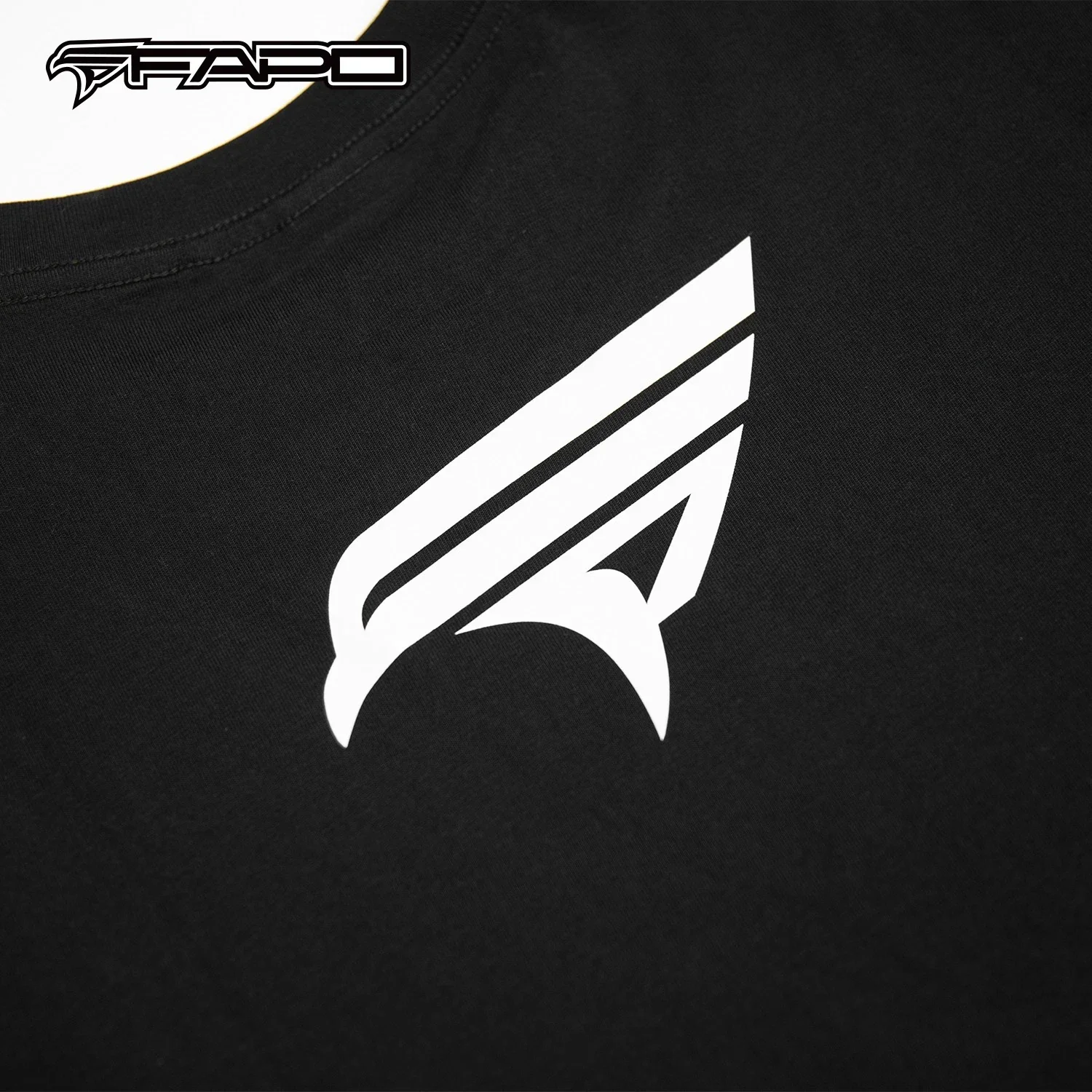 Official FAPO MOTO Adult Black T-Shirt - Image 4