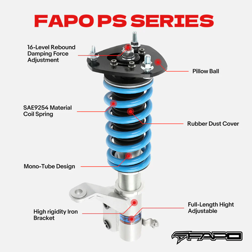Open Box Special: 16-Level Damping Coilover For Toyota MR2 2nd Gen SW20/SW21 1990-1999 PS005020 - Image 2
