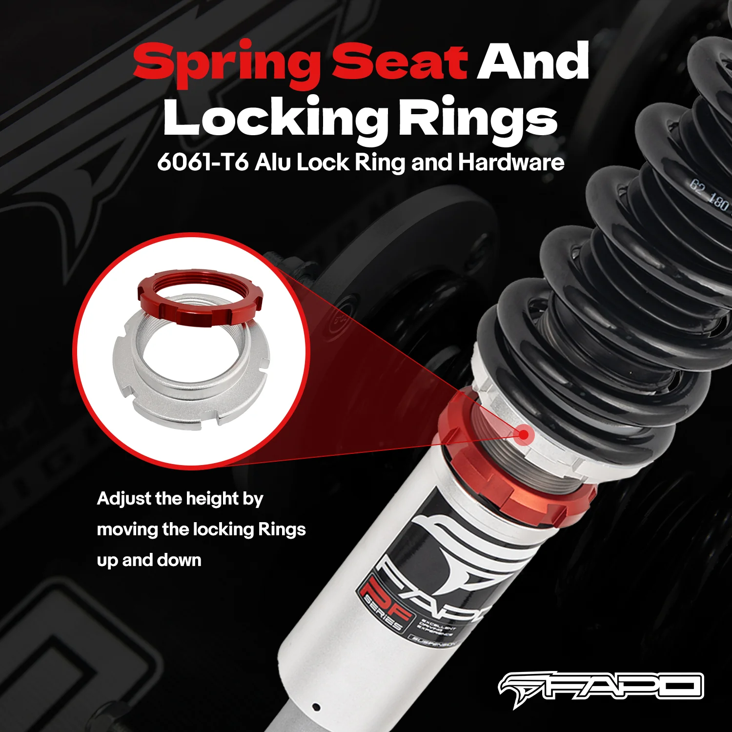 32-Level Damping Coilover for Volkswagen Passat FWD B5G/B5.5 1996-2005 & Skoda Superb 1st Gen B5 2001-2008 PF004730 - Image 4