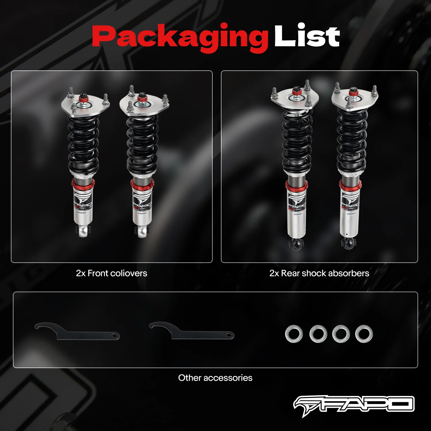 32-Level Damping Coilover for Lexus LS400 1st Gen XF10/UCF10 1989-1994 PF015230 - Image 11