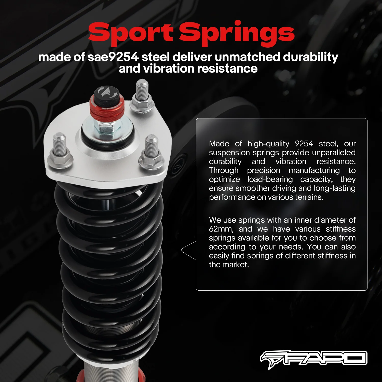 32-Way Adjustable Damping Coilover for Lexus IS200/IS300 1st Gen GXE10/JCE10/SXE10 1999-2005 PF015430 - Image 8