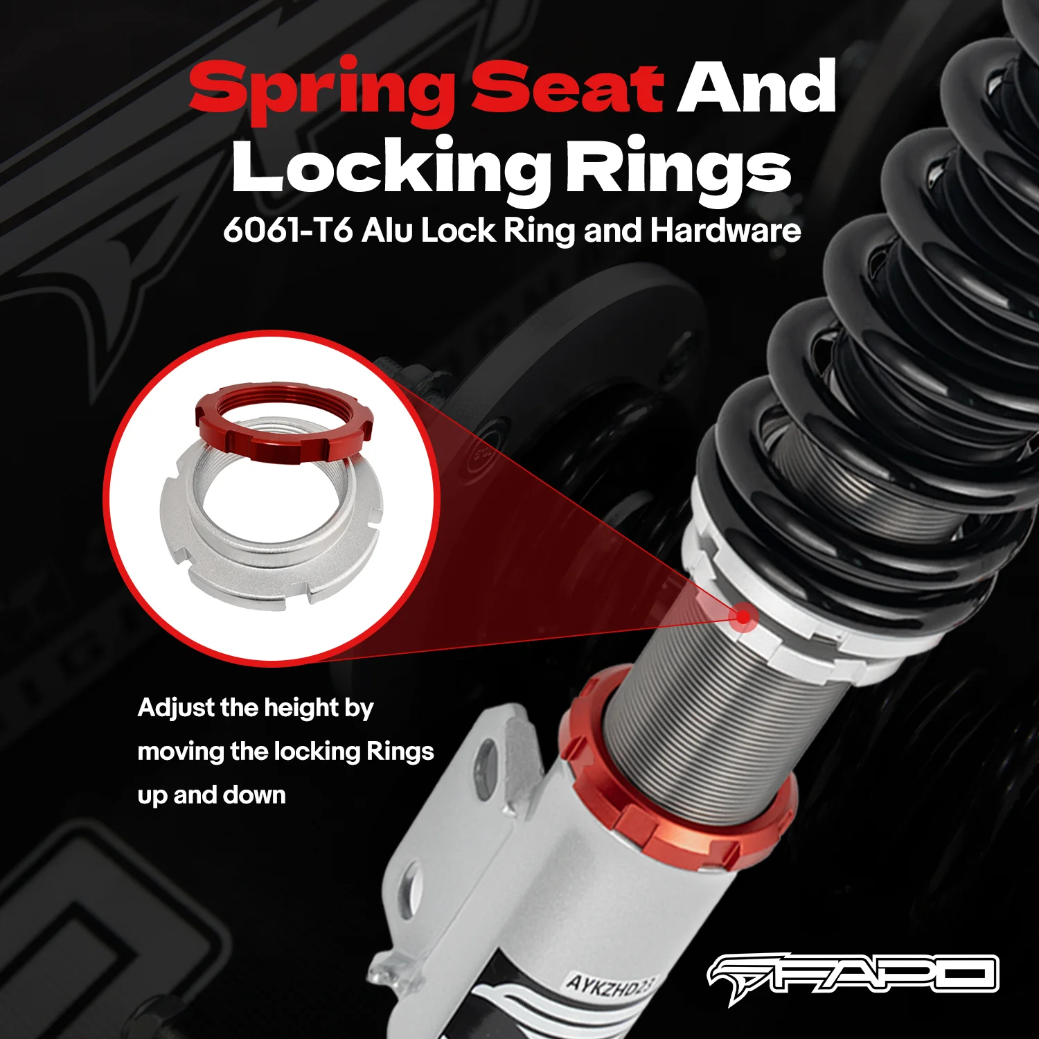 32-Level Damping Coilover for Ford Fairmont 1981-1983 & Mustang 3rd Gen 1979-1993 PF017130 - Image 7