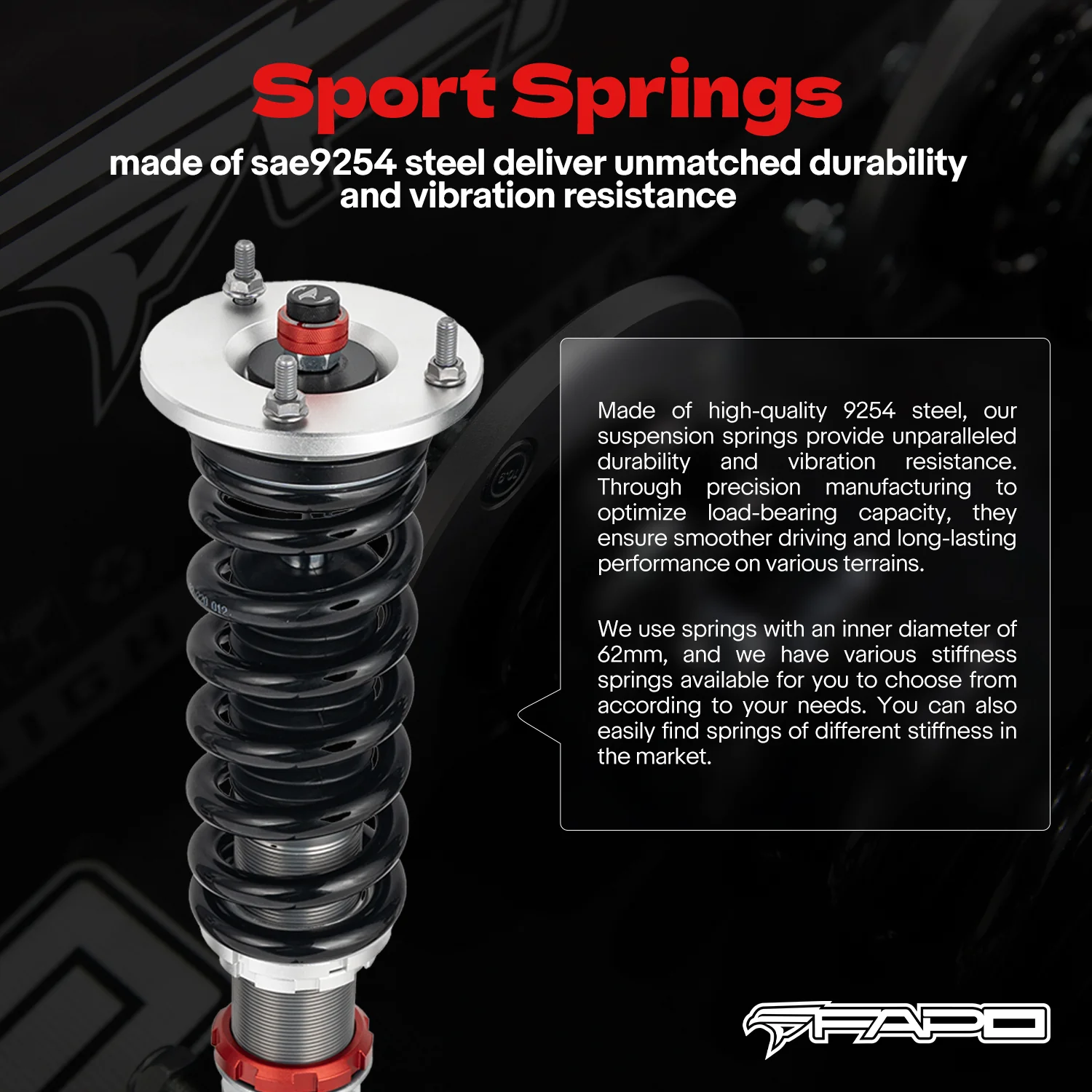 32-Level Damping Coilover for Chrysler 300C Lx 2WD 2005-2010 PF069230 - Image 8