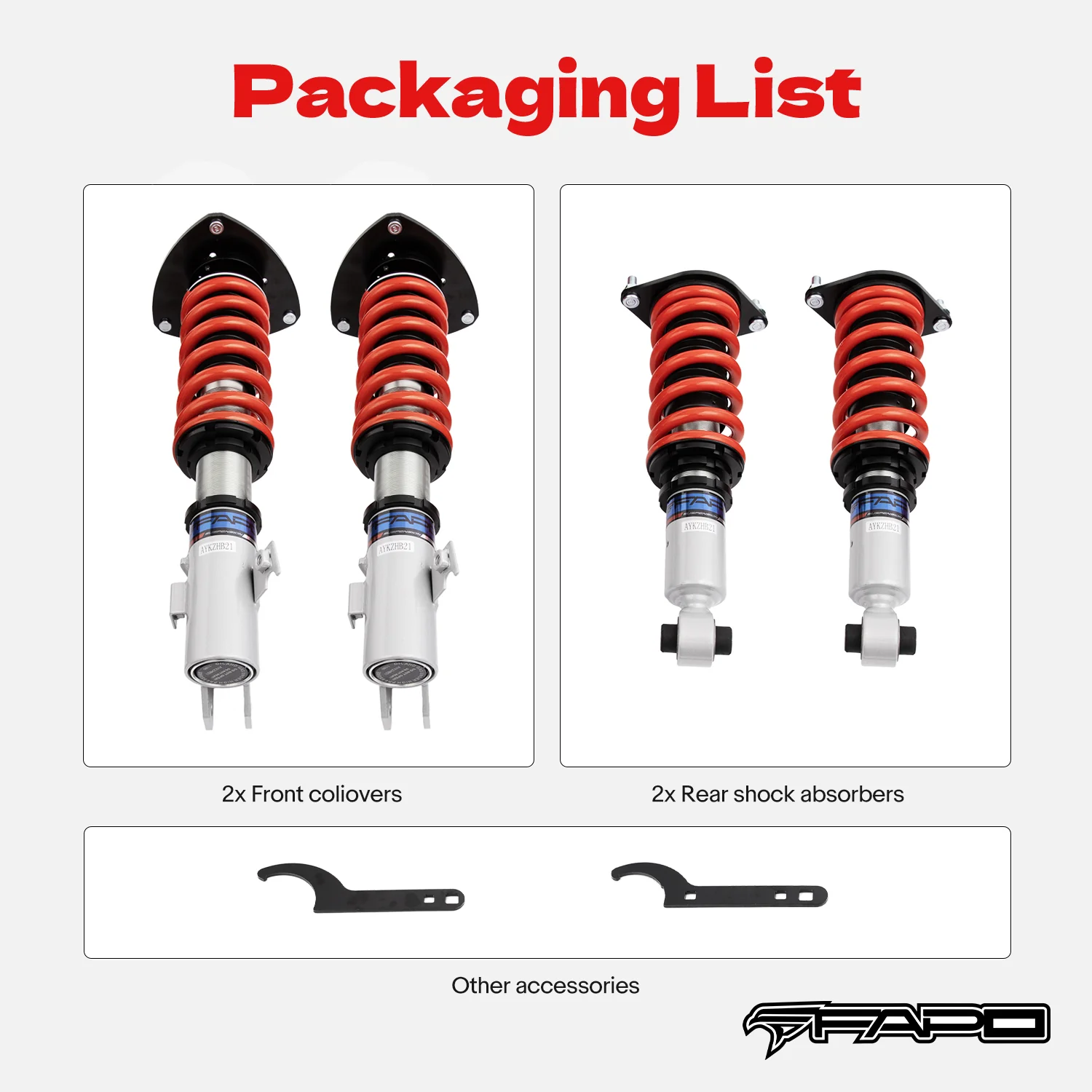 Coilover for Subaru Impreza GH/GE/GR/GV/GJ/GP 2008-2016 PS000810 - Image 9