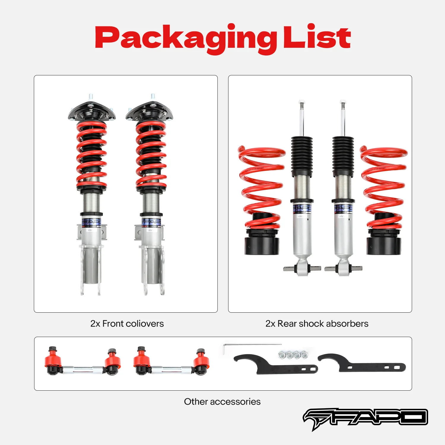 Coilover for Ford Mustang 6th Gen 2.3T/5.0T S550 2015-2023 PS027410 - Image 11
