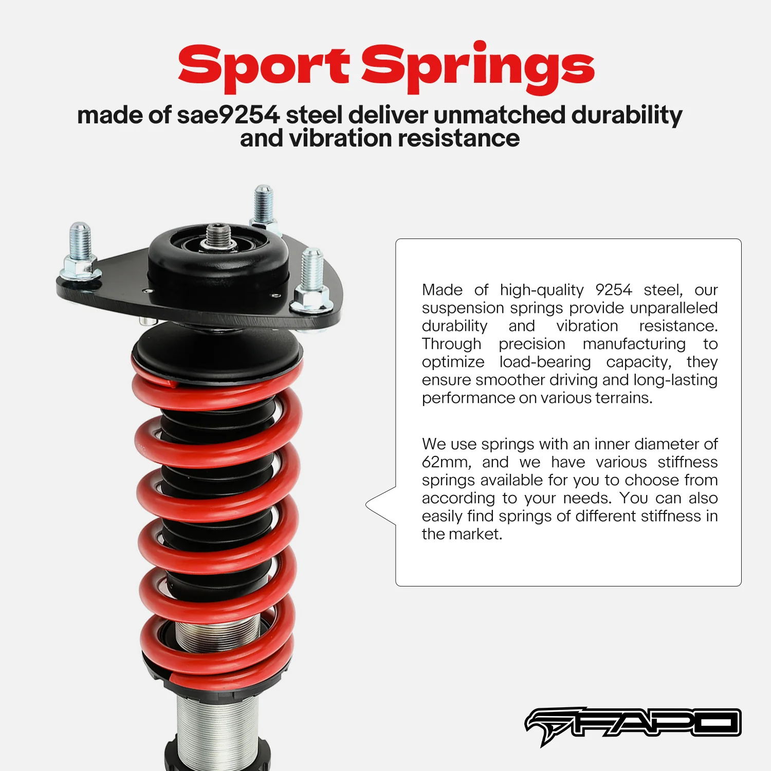 Coilover for Ford Mustang 6th Gen 2.3T/5.0T S550 2015-2023 PS027410 - Image 5